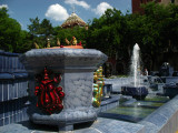 Blue ceramic fountain on Trg Republike