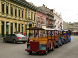 Trolley cars on Trg Slobode