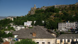 View across old Gjirokastra in the early evening