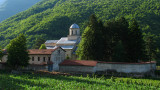 Visoki Dečani Monastery in its rural valley