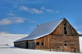 Log & stone barn
