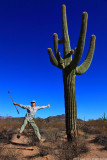 Jump at Organ Pipe Cactus N.M., Arizona