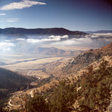 Descending Sierra Nevada Mountains, CA, USA