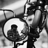 Selfportrait with Rear-View Mirror