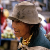 People in the market in Otavalo