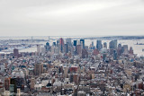 View south from 102nd floor of Empire State Building.