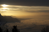 Fog over Lake Geneva
