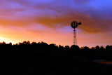 Windmill sunset