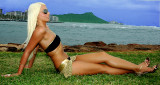 2008 Ladies of Paradise Swimsuit Calendar  Cover Model Courtney Neitzel   Location  Honolulu Hawaii