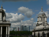 Canary Wharf through the Naval College