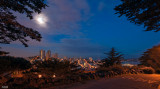 Moonset on Telegraph Hill