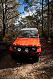 Mittagong Brigade personnel carrier on a fire trail