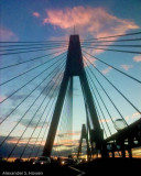 Anzac Bridge sunset