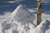 Snow sculpture