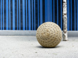 Cornerstone ball of rope sculpture