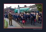 Ashley-James Hall leads the procession