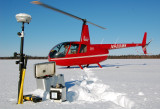 Robinson N988MK, Trimble R-8 GPS and L&R Gravity Meter, Minto Flats, Alaska