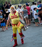 Hulk Hogam look-a-like Saratoga Race Track