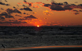 Going below the horizon. - Town Beach, Old Saybrook