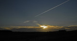 Jetstreams at sunset