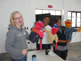 Teachers with puppets