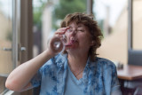 Drinking my wine again!
