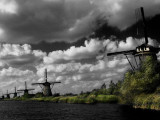 Kinderdijk,not my pic,but treatment is mine