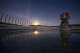 Magnasite Settling Tanks by Moonlight