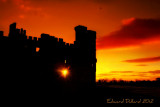 Sunset at Ducketts grove castle.