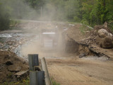 Repairing VT 132 outside South Strafford after Irene