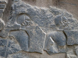 Nubians in deep relief at Luxor Temple