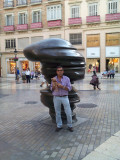 Frimpong,Juan and a bizarre sculpture...