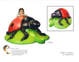  Ladybug Child Climber - painted (Oakland Zoo)