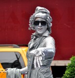 Silver Lady in New York City