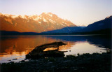 Sunrise at Meziadin Lake