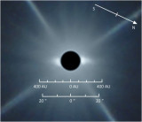 Annotated crop of the Beta Pictoris debris disc