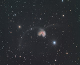 Deep imaging test: Antennae colliding galaxies