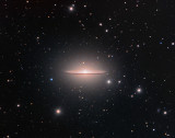 The Sombrero Galaxy and a Swarm of Globular Clusters (unannotated)