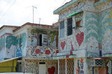 The artist, Jose Fuster has turned his neighborhood into one enormous piece of mosaic art.