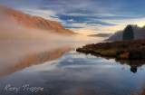 Reflection on Llyn Dinas.