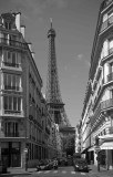 Eiffel Tower in black & white