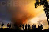 Silhouette of photographers