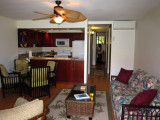 Living room and kitchen from lanai