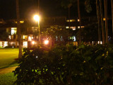 Tiki Torches at night from the Lanai