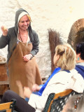 My wife want to be a actress @ Glastonburyabbey, Somerset,  UK