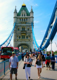 Walking Over and Around Londons Tower Bridge ,London