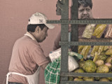Fruit Vendor and Customer