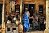 A cozy tea stall in the morning