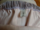 Eyelet Knit Skirt Inside Waistband with Ribbon Tag at Center Back