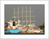 Club Med 2 Next to a Freighter